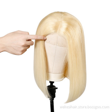 Wholesale 613 Blonde Bob Human Hair Wigs,Wholesale Price Peruvian Short 613 Human Hair Lace Front Wigs For Black Women
